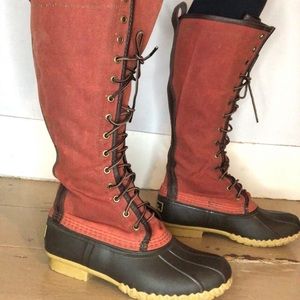 L.L. Bean Tall Women’s Duck Boots Size 8